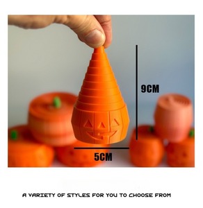 Giocattolo Antistress Telescopico a Forma di Zucca Stampato in 3D, Decorazione da Scrivania Espandibile, Regalo per Feste di Halloween - Product Image 1