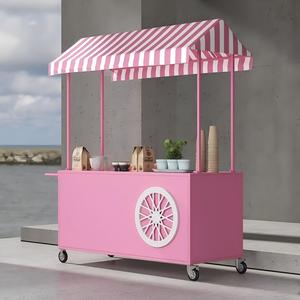 Carrello Moderno Smontabile per Dolci e Dessert con 4 Ruote e Pannello Piatto, Vendita Diretta dalla Fabbrica, Ideale per Matrimoni e Feste - Product Image 4