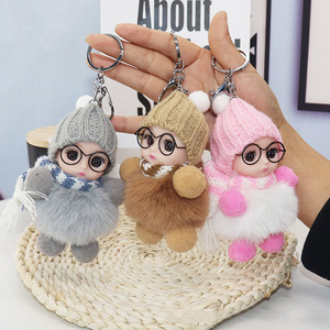 Cute <b>Sloth</b> Fun Light Keychain Plush Doll Cartoon Die-Cut Eco-Friendly Bag Hanging Embroidered Cotton Girl <b>Gift</b> for Wholesale - Product Image 1