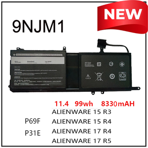 Batería para Portátil de 11.4V 8330mAh 9NJM1 para Dell Alienware 15 R3 R4 17 R5 Series MG2YH HF250 0546FF 0HF250 44T2R P69F002 P69F P31E - Product Image 2