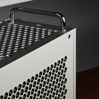 Boîtier PC B2 PRO Mini ITX en alliage d'aluminium, tour moyenne, en stock, avec baies pour lecteur CD et disques durs, ports USB avant, pour le gaming et les fans.