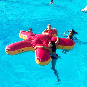 Giochi Gonfiabili per Parco Acquatico, Galleggiante a Forma di Stella Marina, Giochi d'Acqua per Spiaggia o Parco Divertimenti - Product Image 1