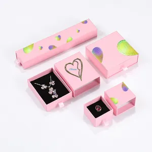 Brivote custom design mom gift fancy jewelry scatola di cartone collana storage scatola di gioielli di lusso confezione regalo scatole di carta ad anello