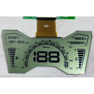 หน้าจอ LCD ขาวดำแบบกำหนดเอง เครื่องวัดความเร็วแบบดิจิตอล จอ LCD แบบ TN HTN FSTN แสดงผลแบบเซกเมนต์บวก - Product Image 5