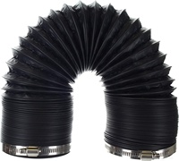 Ventilation hydroponique conduit d'air flexible en aluminium pvc résistant au feu