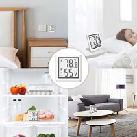 Sigmawit BLE Thermo Hygrometer 50m Work Range Temperature Sensor Humidity Sensor Digital Clock with Temperature and Humidity