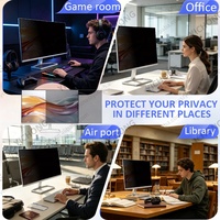 Penjualan Langsung Pabrik Pemasangan Mudah Anti Spy Filter Privasi Cahaya Biru Pelindung Layar Komputer untuk HP 27 Inch 16:9