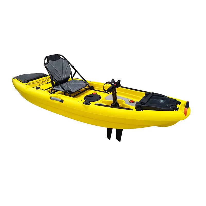 CE certificata monoposto kayak da pesca stabile sit on top barca di plastica con paddle kayak per le vendite