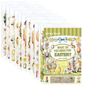 Livres d'autocollants à thème transfrontalier pour enfants, à faire soi-même, avec des costumes d'animaux en papier, vente en gros - Product Image 2