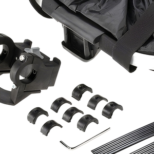 Cesto anteriore bici trasportino animale pieghevole smontabile impermeabile cesto bici tela Oxford telaio alluminio gatti cani - Product Image 6