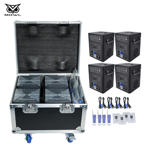 4 macchine per scintille fredde DMX da 750W con telecomando e flight case per fontane pirotecniche da palco - Product Image 1