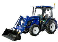 Traktor Pertanian Foton Lovol 60HP 604E dengan Pemuat Depan Traktor Pertanian Mini Beroda 4x4 Traktor Pertanian