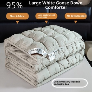 Couette en <span class=keywords><strong>duvet</strong></span> ChamXue, <span class=keywords><strong>duvet</strong></span> <span class=keywords><strong>de</strong></span> canard blanc, insert <span class=keywords><strong>de</strong></span> couette, couette en <span class=keywords><strong>duvet</strong></span>, épaissie, tissage en coton pur, fleurs tirées, douce et épaisse - Product Image 6