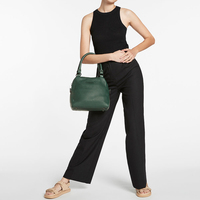 Sac fourre-tout décontracté pour femme en cuir véritable et polyester, avec logo personnalisé de haute qualité, protection RFID et fermeture éclair, modèle Mount Yanzhi