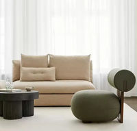 Fauteuil convertible et pliable en bois, style chinois minimaliste, modulaire, pour salon