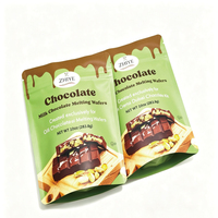 Sachet plastique personnalisé OEM avec logo, à fermeture éclair à découpe facile, pour emballage de chocolats, confiseries et snacks