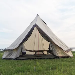 Tende 4 persone famiglia vendita di lusso impermeabile all'aperto automatico produttori tenda da campeggio Glamping Bell Tendas Para