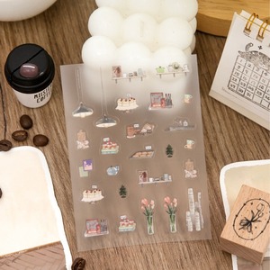 2 <b>Sheets</b> Per Pack Self-adhesive Printed Paper Scenery <b>Stickers</b> Die-Cut Gloss Varnishing for Holiday Decoration DIY Journal - Product Image 4