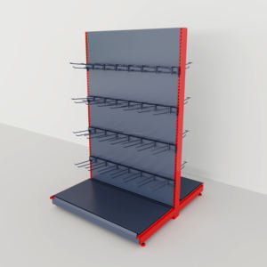 بيع بالجملة رفوف سوبر ماركت معدنية خفيفة عالية الجودة وواجب قائم بذاته لمتاجر البيع بالتجزئة - Product Image 3