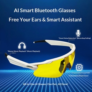 Occhiali Sportivi Intelligenti AI per Ciclismo, Antivento, Visione Notturna, Audio-Video, Assistente AI, Altoparlante, Chiamate, Traduzione, Stabilizzazione Immagini - Product Image 5