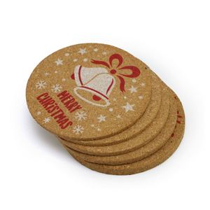 Sous-verres personnalisés avec logo imprimé, base en liège, absorbants, sublimation, lot de sous-verres pas cher - Product Image 4