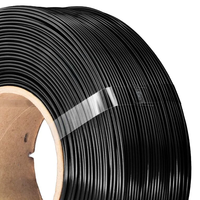 Filamen PETG Isi Ulang Laris Manis Warna Hitam Hyper Speed 1.75MM Presisi Tinggi Anti Kusut Segel Vakum Mudah Dicetak