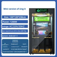 Cabine de karaoké intelligente KTV à monnayeur avec écran tactile, système musical, machine de chant pour divertissement commercial en arcade
