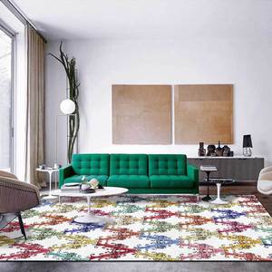 Alfombra de Salón de Arte de Color Nuevo 2024, Alfombra de Mesa de Centro de Estilo Moderno, Alfombra de Dormitorio Francesa de Estilo Moderno, Libre de Cuidado - Product Image 2