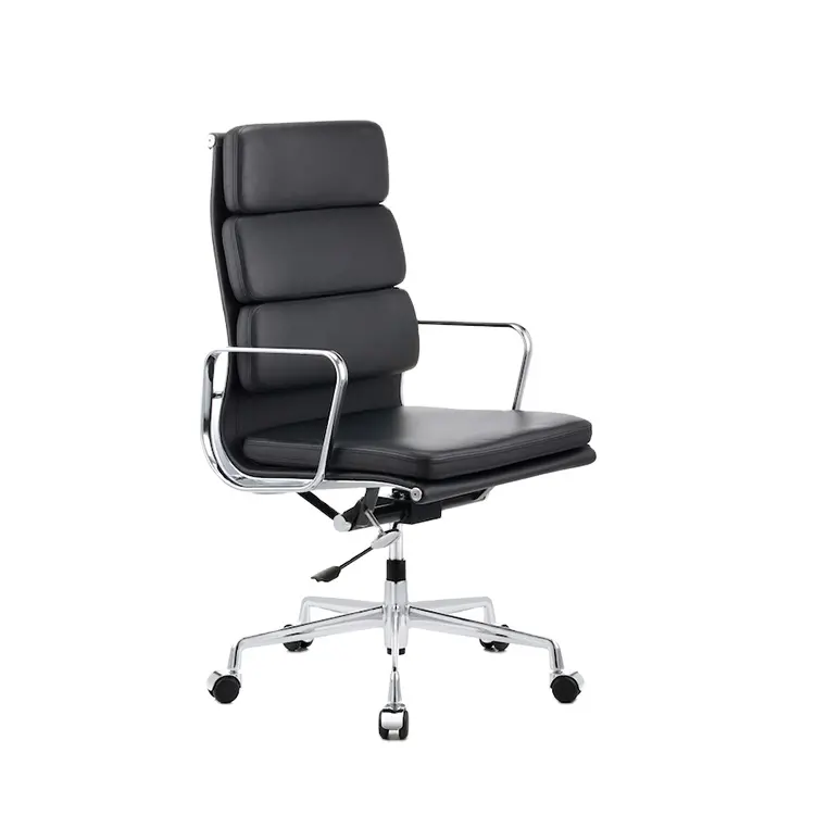 Офисный стул с высокой спинкой и мягкой подкладкой, офисный стул с высокой спинкой и мягкой подкладкой, кожаный старший стул