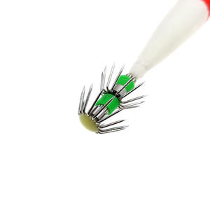 Anzuelos artificiales de <span class=keywords><strong>calamar</strong></span>, anzuelos luminosos de madera, anzuelo doble IGS - Product Image 3