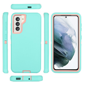 360 coque de téléphone hybride antichoc TPU PC Combo couverture de téléphone portable antichoc pour Samsung <span class=keywords><strong>Galaxy</strong></span> S24 S23 S22 <span class=keywords><strong>21</strong></span> Plus Ultra - Product Image 4