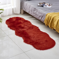 Tapis en fausse fourrure super doux et moelleux, fabriqué à la machine, haute densité, antidérapant, pour chambre, salon, canapé