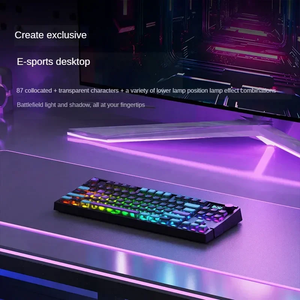 Cá Mập Đen Chuyển Đổi Từ Tính Bàn Phím Cơ Khí Tri Chế Độ 0.1rt Điện Cảm Chuyển Đổi Tùy Chỉnh Bàn Phím Chơi Game RGB 84 Phím PC Quà Tặng - Product Image 6