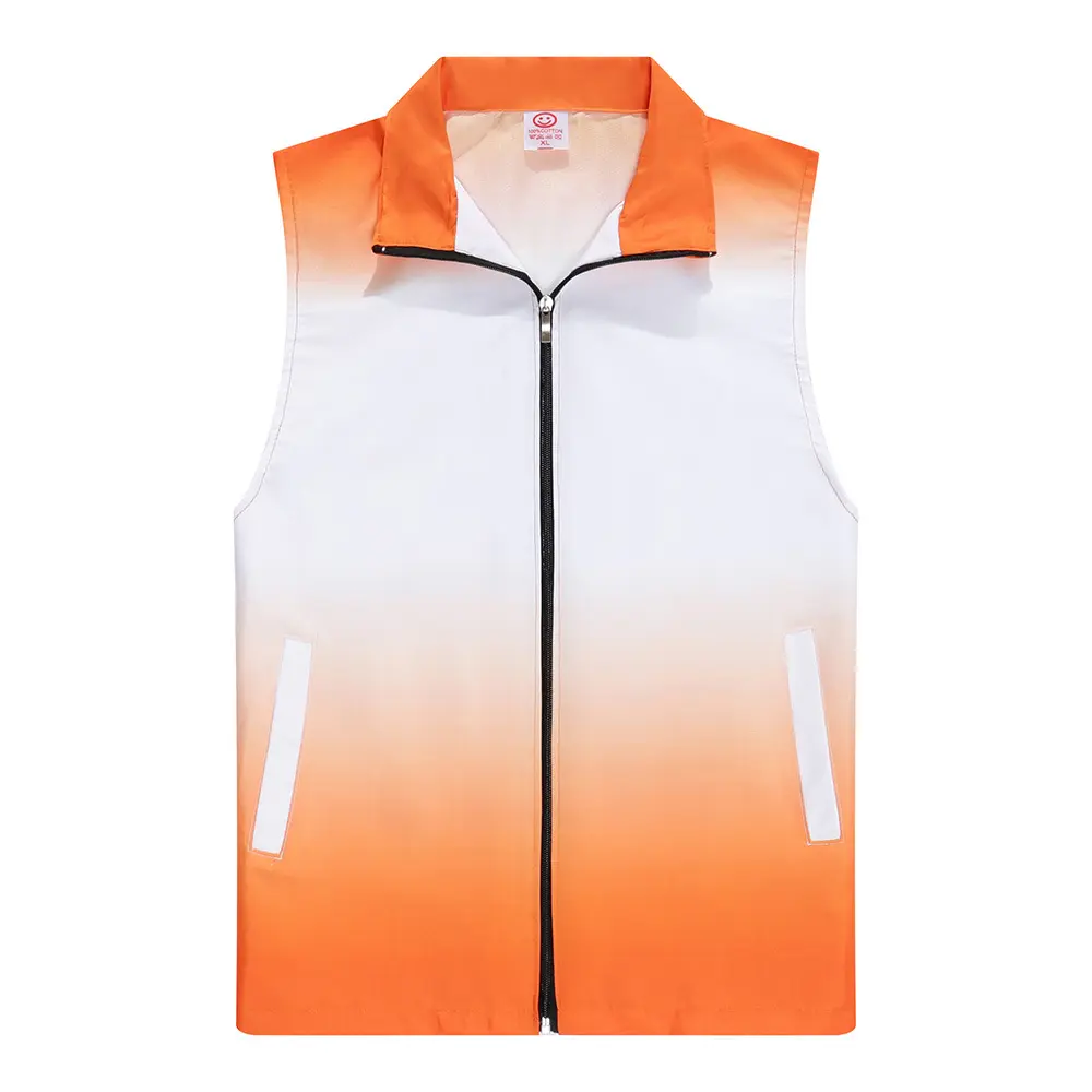 कस्टम लोगो महिला पुरुषों की बनियान समान स्टाइल जिपर वर्क जैकेट ग्रीष्मकालीन आउटडोर स्पोर्ट्स स्लीवलेस सॉफ़्टशेल कपड़े