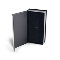 Boîte d'accessoires en papier noir personnalisée de qualité supérieure pour bougie coulissante, coupe-mèche rigide, ciseaux à cheveux, emballage de lamination brillante, cadeau