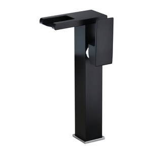 <span class=keywords><strong>Robinet</strong></span> de lavabo cascade pour salle de bain, mitigeur de lavabo, <span class=keywords><strong>robinet</strong></span> de toilette à poignée unique, couleur noire - Product Image 6