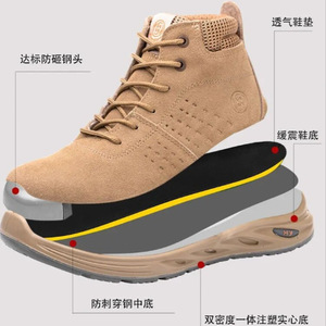 High-top Safety Shoes 6KV Insulating Composite Toe Anti-smashing Anti-puncture Breathable Lightweight Men Construction Industry - Product Image 3