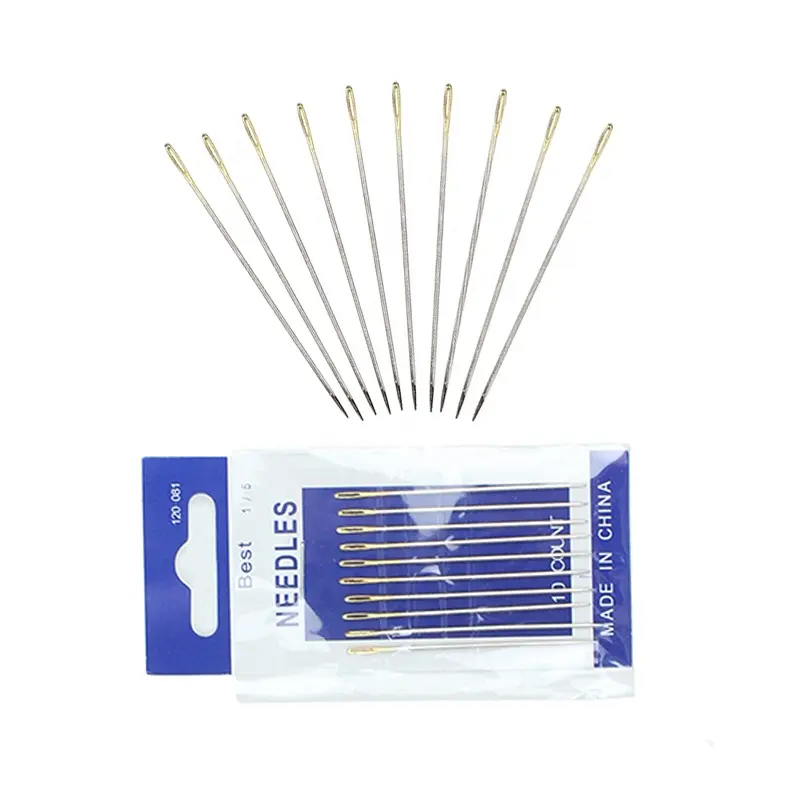 10pcs Punch Needle Embroidery Sewing Universal Needles Extra Large-Eye Yarn Sewing Needles Steel Knitting Handmade Tool