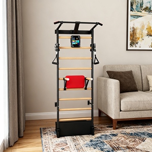 Paquete Completo de Escalera Sueca con Barras, Colchoneta, Correas y Guía de Entrenamiento para Gimnasio en Casa - Product Image 3