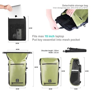 Bolsa de viaje de nailon para bicicleta, muestra gratis, estuche de transporte para transporte de bicicleta para alforja de bicicleta de carretera 700C, bolsa aislada barata - Product Image 4