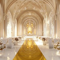 Autocollant de sol de danse doré effet miroir pour mariage, amovible, auto-adhésif, en vinyle PVC, sans résidu, pour allée de cérémonie, événements et fêtes