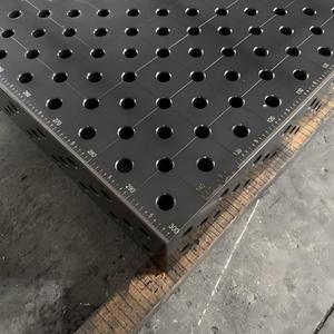 Nouvelle <span class=keywords><strong>table</strong></span> de soudage 3D flexible sur mesure, perforée avec des ouvertures de 28 mm, en acier Q355, surface nitrurée, sans électricité, pour le métal - Product Image 5