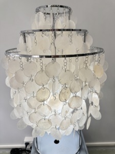 Chất Lượng Cao Bắc Âu Sau Hiện Đại Bàn Bằng Đá Cẩm Thạch Đèn Bàn Thiết Kế Hiện Đại Handmade Nghệ Thuật Ánh Sáng Với Ấm Ngọc Trai Vỏ AC Điện - Product Image 2