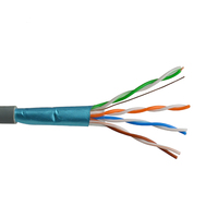 Câble réseau SIPU SP-W5U002 0,5 mm CCA 24AWG FTP Cat5e LAN 305 m (1000 pi) gaine PVC paire torsadée fibre optique OM3