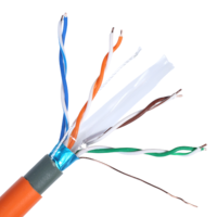 CABLE de alta velocidad S/FTP para exteriores, PE + PVC, 24AWG, 4PR, CCA, para CAT5e/Cat6, CABLE ETHERNET para exteriores