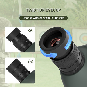 Lente objetiva 100mm lente ocular 18mm zoom variável 25 ~ 75X FMC e BAK4 design óptico 45 ° telescópio monocular spotting scope - Product Image 6