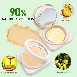 OCHAIN Vegano Personaliza Tu Propio Logotipo Buena Calidad Nuevo Diseño Etiqueta Privada Maquillaje Base Bronceador Contorno Polvo Compacto - Product Image 3