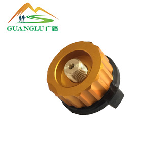 Adaptador de cartucho de gas para exteriores Guanglu, 3.5x2.7cm, de aleación de aluminio, cabezal conector portátil para estufa de camping - Product Image 2