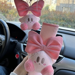 Cute <span class=keywords><strong>Pink</strong></span> Girly 2-Point Safety <span class=keywords><strong>Seat</strong></span> <span class=keywords><strong>Belt</strong></span> Cover Interior Car Accessories Hecho de poliéster para niñas - Product Image 5