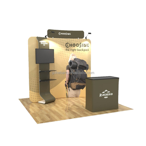 <strong>Custom</strong> Printed <strong>Portable</strong> Tension Fabric Pop-up Display <strong>Custom</strong> Printed Exhibition Booth Wall <strong>Backdrop</strong> Banner Stand for Trade Show - Product Image 5